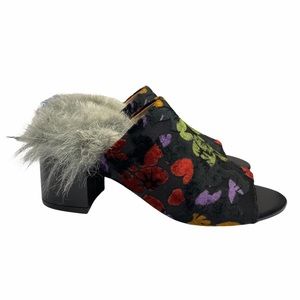 Gunmetal Bevv Women Open Toe Canvas‎ Black Sandals